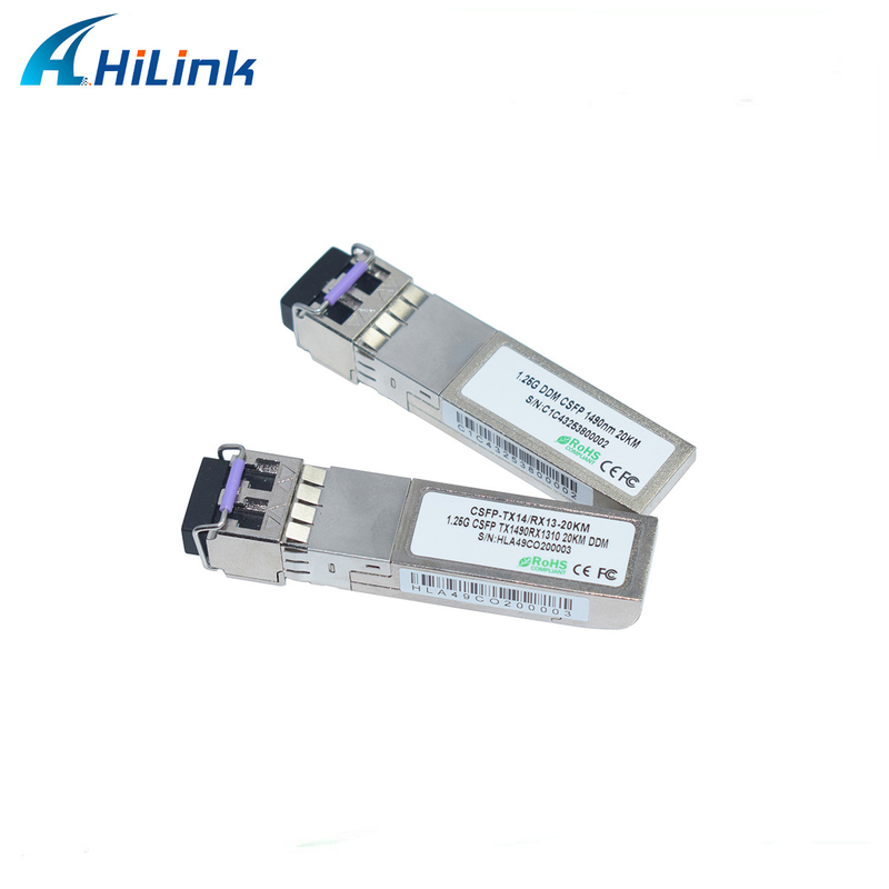 1490nm 1310nm LC SFP Transceiver Module 2 Bi - Directional In 1 SFP 1.25G Bidi 20KM