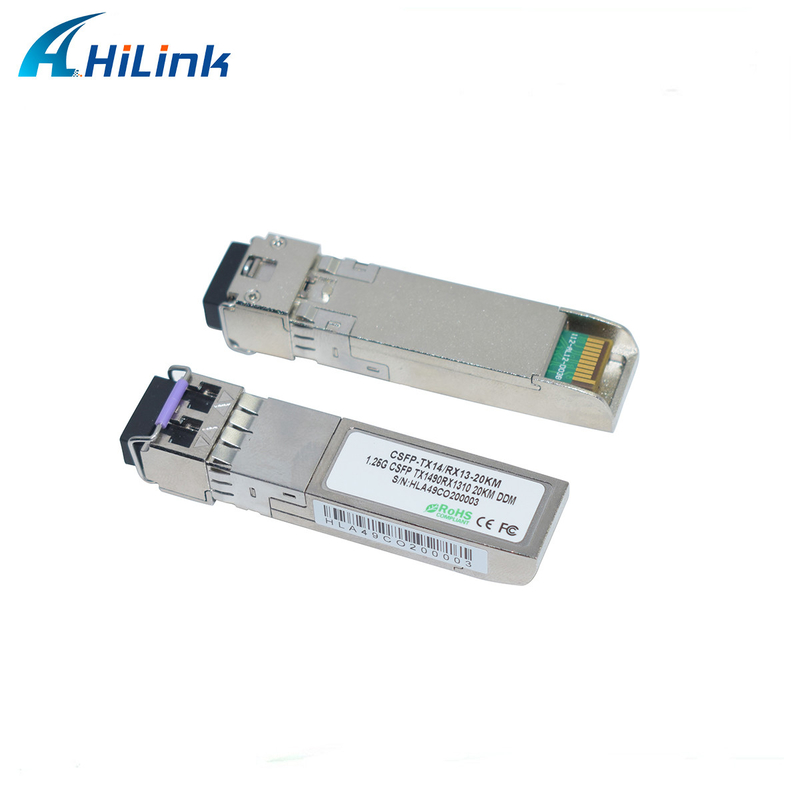 1490nm 1310nm LC SFP Transceiver Module 2 Bi - Directional In 1 SFP 1.25G Bidi 20KM