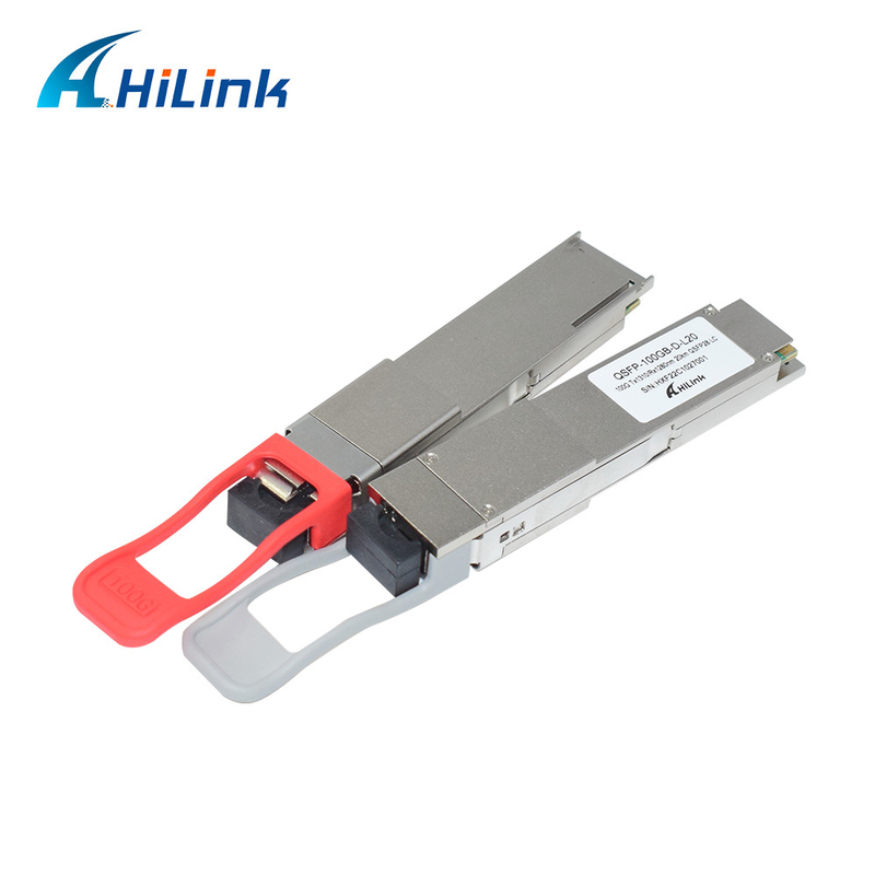 100GBASE - BX20 Optical Transceiver Module QSFP28 4x25Gb/S LAN WDM 1280nm 1310nm 20km LC Simplex