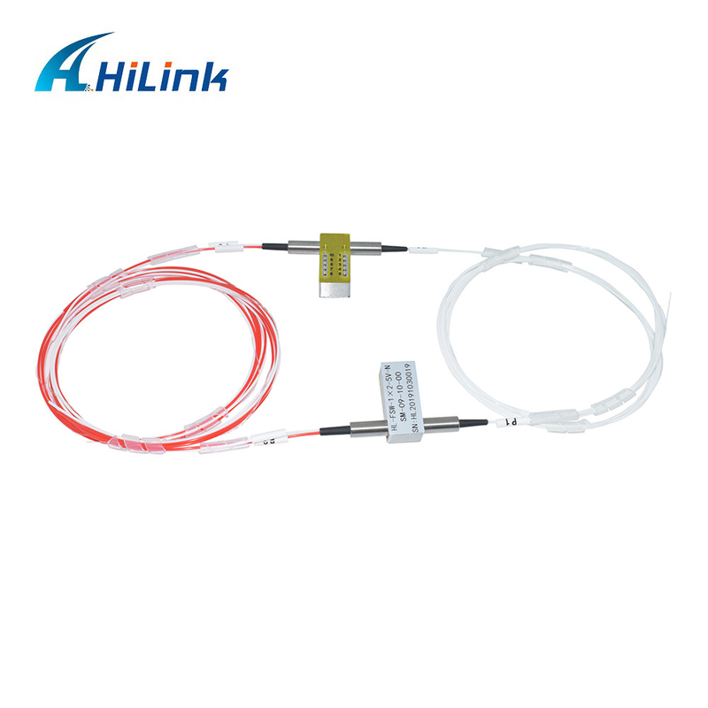 1x2 FSW Mechanical Optical Switch SM 1310nm 1550nm 900um 0.5M Non Latching Without Connector