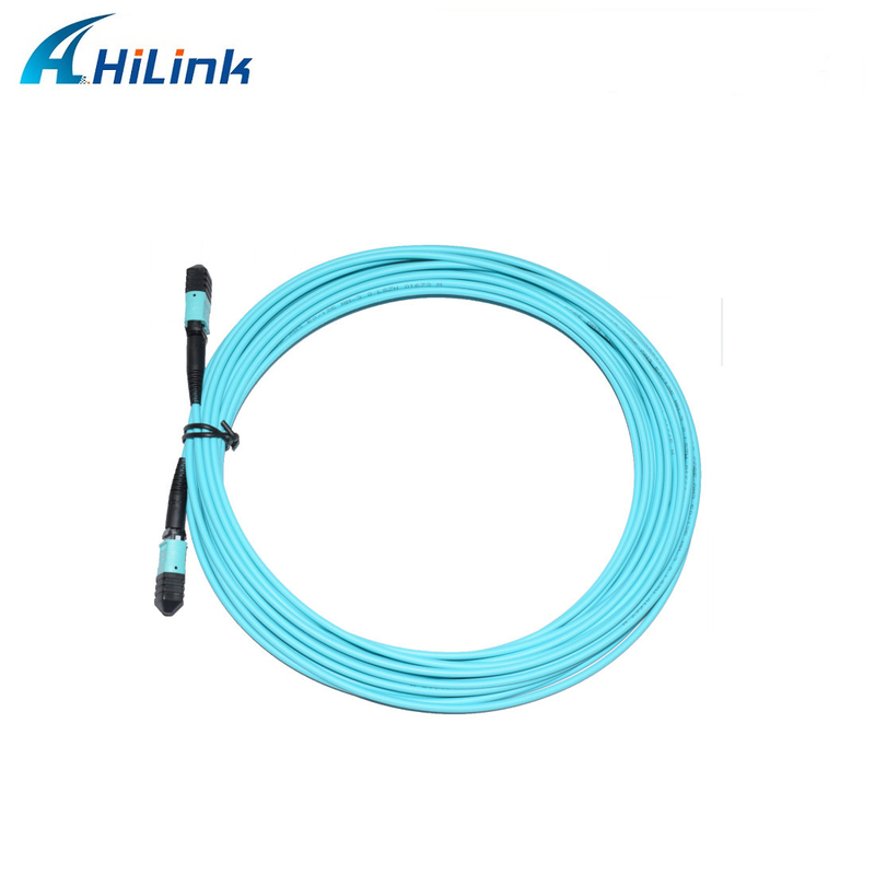 12 Core Multimode MPO MPO Fiber Cord OM3 LSZH 3MM Female Type B