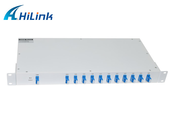 CWDM MUX DEMUX WDM Solution 1U RACK Optical Fiber 9+1 Channel