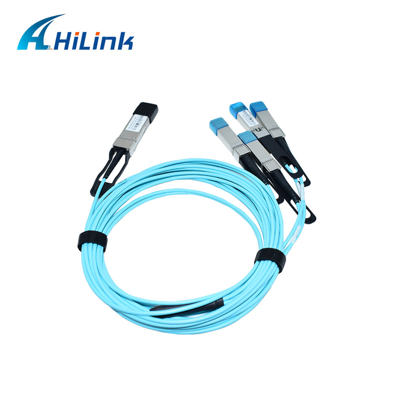 100Gb/S QSFP28 To 4x SFP28 Active Optical Cables 100G To 4x25G AOC 850nm OM3 OM4