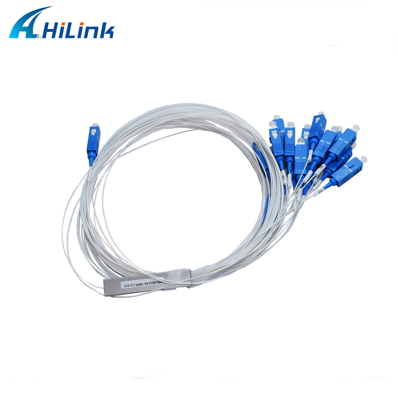 SC/UPC Connector 1x16 PLC Splitter ABS Type Mini Tube 0.9M Fiber Optical Splitter