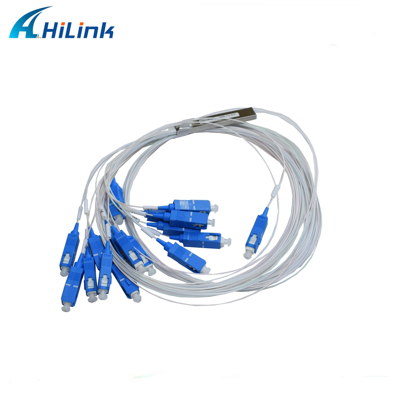 SC/UPC Connector 1x16 PLC Splitter ABS Type Mini Tube 0.9M Fiber Optical Splitter
