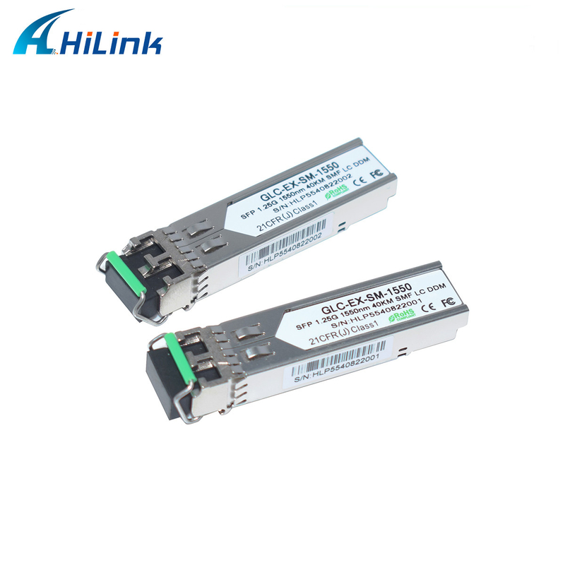 Gigabit Internet 1550nm 1.25 G SFP Transceiver 40KM SMF SingleMode 1550nm Dual LC