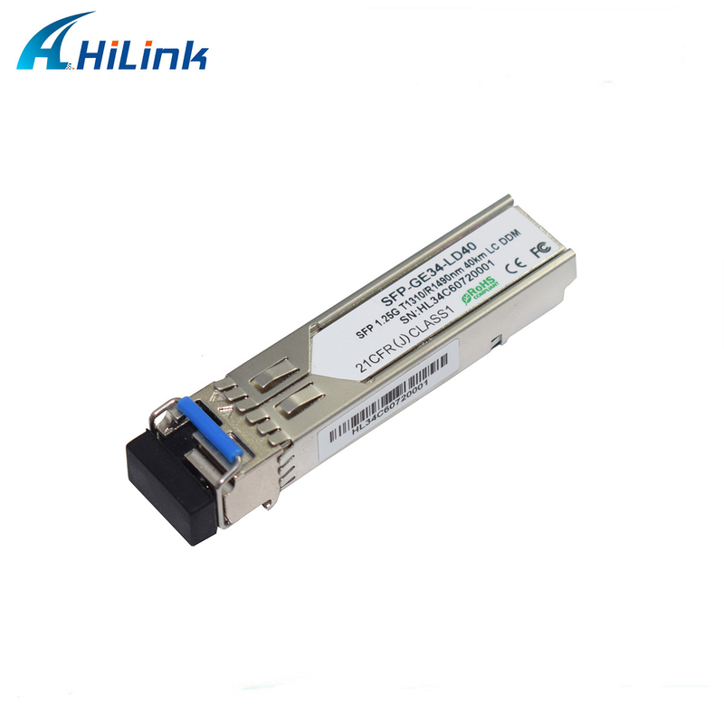 1000BASE-BX 1.25G SFP Transceiver 1310nm/1490nm 40KM BIDI SFP LC/SC Gigabit Ethernet Module