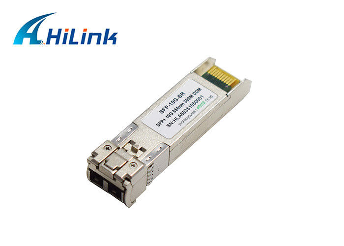 Multimode Dual LC 10G 850nm 300m SR SFP+ Transceiver Module For Ethernet and Fiber Channel