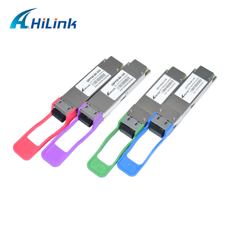 100G QSFP28 Transceiver Module BIDI 40KM 1304/1309nm EML+APD QSFP28-BX-D40 Transceiver