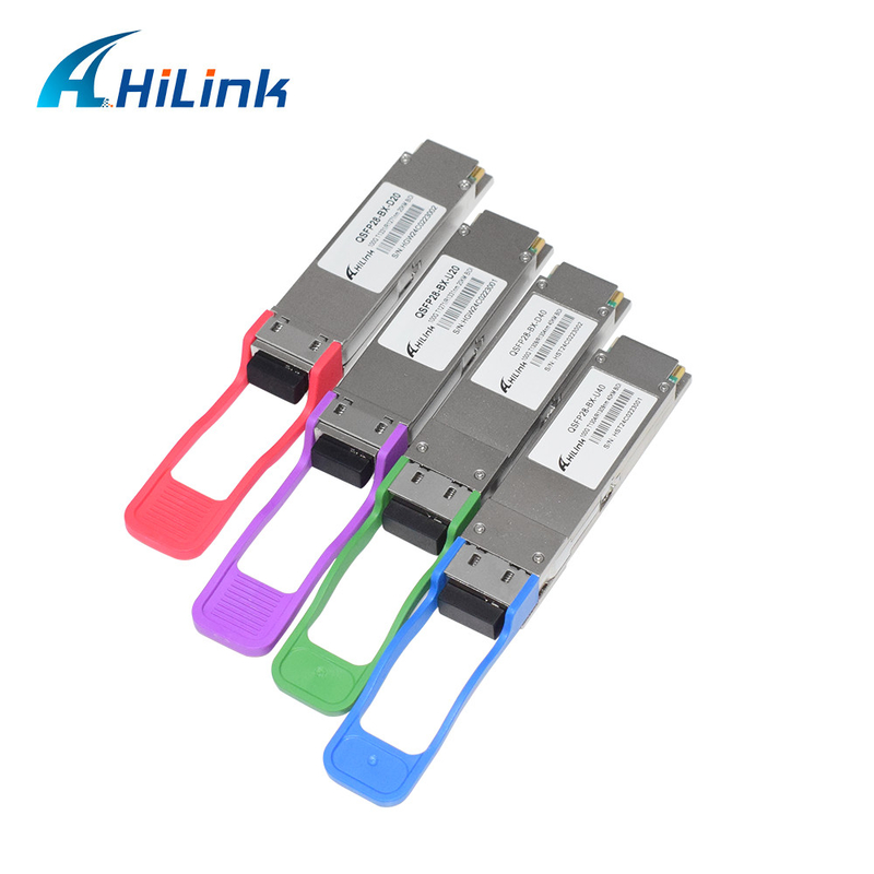 100G BASE BiDi 1304.58nm-TX/1309.14nm-RX 40km DOM Simplex LC/UPC SMF Optical Transceiver Module