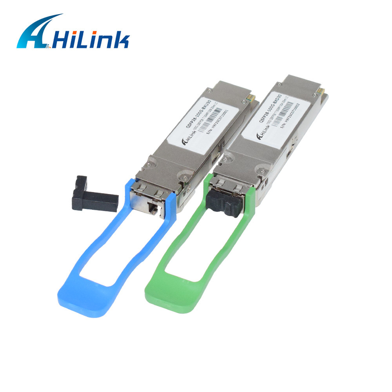 100GBASE-ER BIDI 40KM Simplex LC 1304/1309nm EML+APD QSFP28-BX-D40 Transceiver