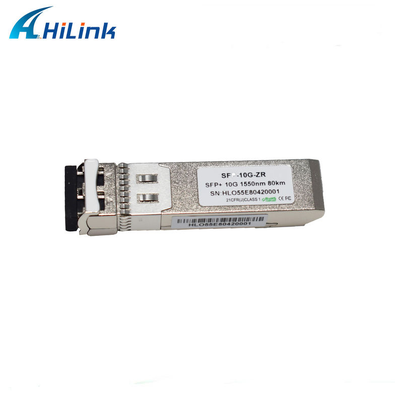 80KM Distance SFP 10G SMF 1550nm ZR Duplex LC DDM Optical Module with EML Transmitter