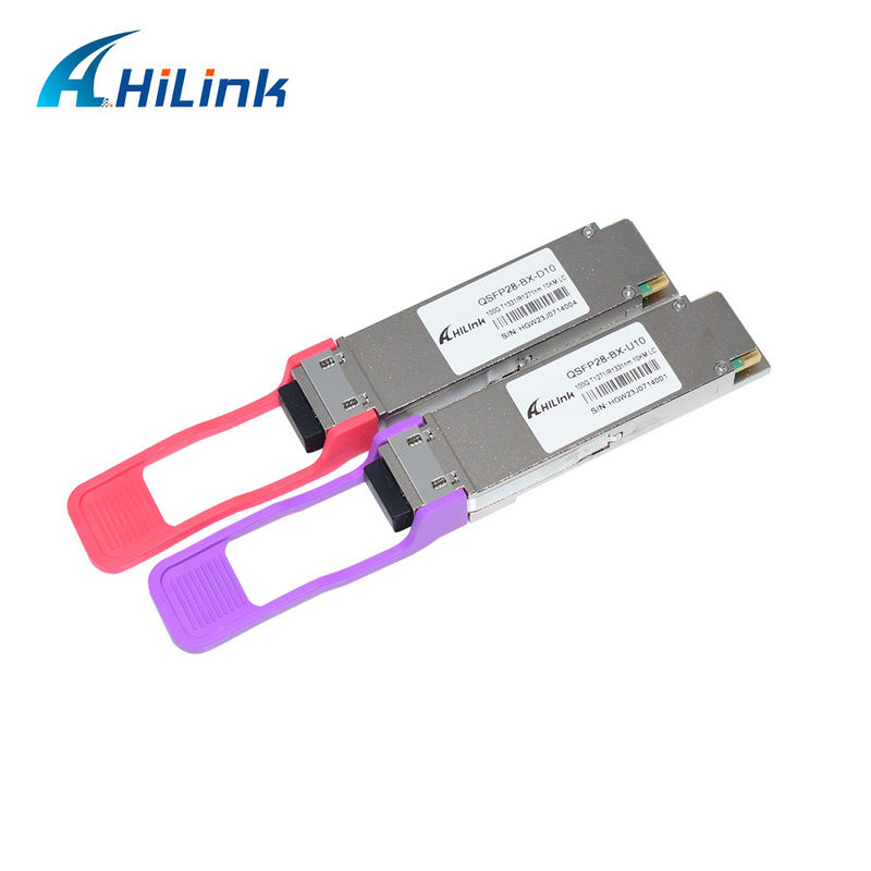 100G Base QSFP28 BiDi Module for 0 to 70C Environment 10km and 20km Data Rate