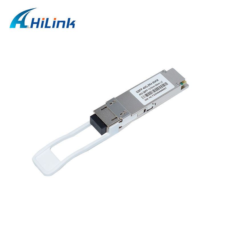 40G Base QSFP Transceiver Module EML APD LWDM 1295-1304NM Commercial Temperature Duplex LC Fiber Connector