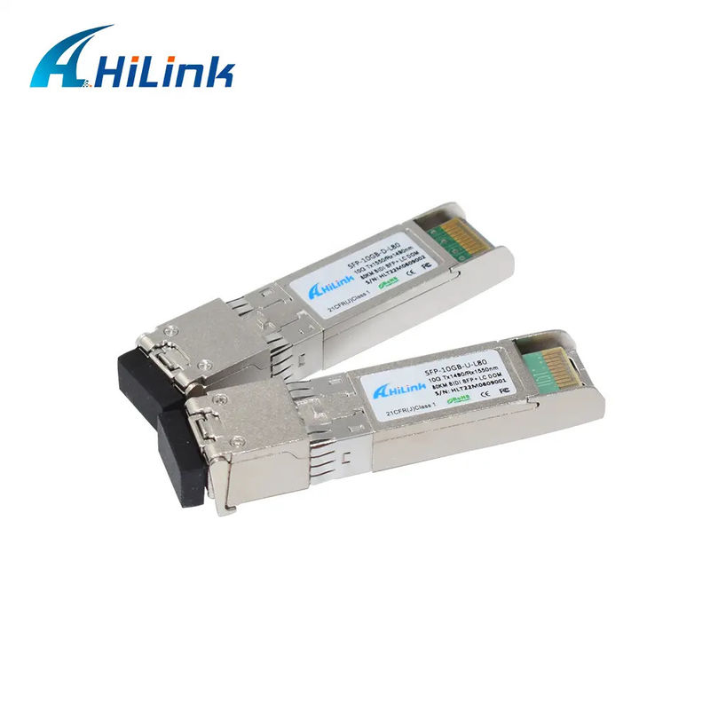 10G-ZR4-80KM 10G BIDI 80KM 1490nm/1550nm SFP+ STM-64 WDM 8SFP+ SMF