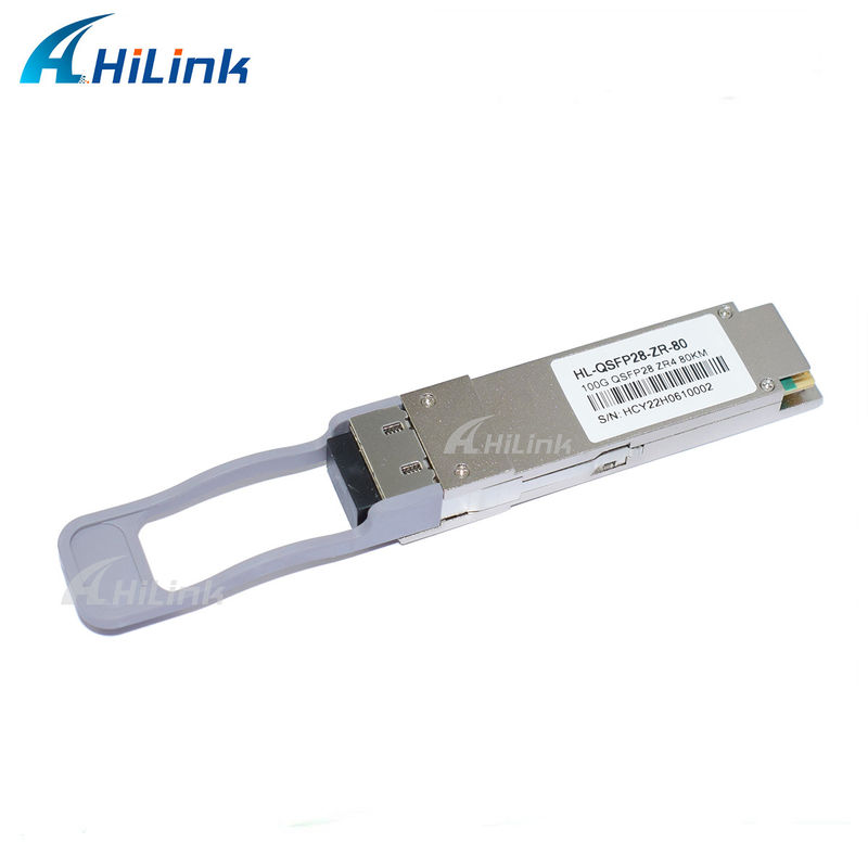 QSFP28 ZR4 80KM LWDM4 1295-1304NM LC Connector SOA+Pin Fiber Optic Transceiver Good Price Communication & Networking Product
