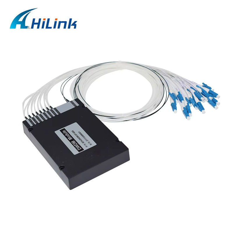 WDM Equipment 8CH 100GHZ DWDM MUX Demux Dual Fiber Duplex LC UPC C Band ABS Box