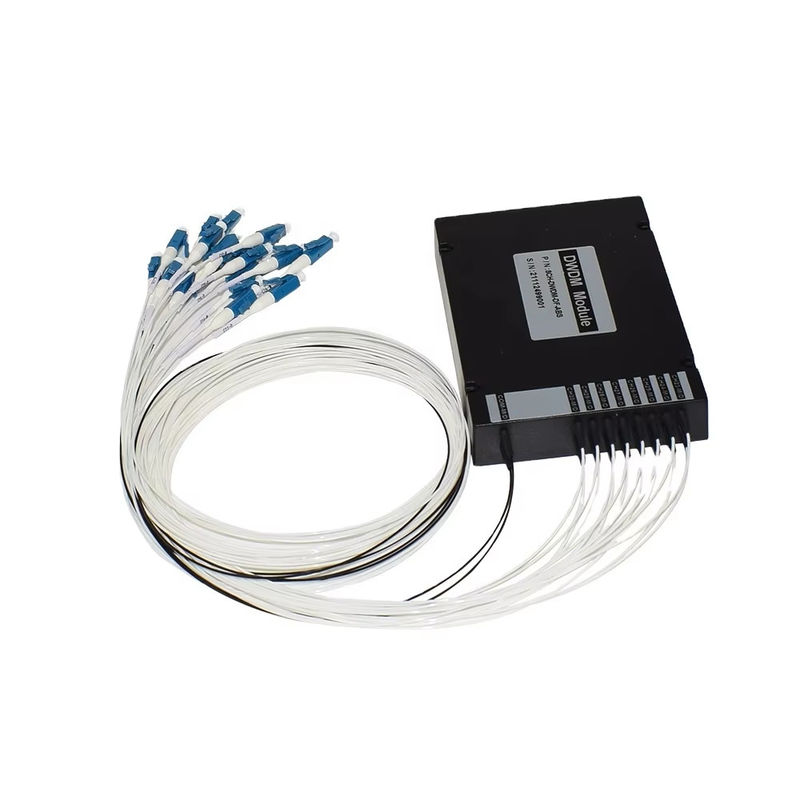 WDM Equipment 8CH 100GHZ DWDM MUX Demux Dual Fiber Duplex LC UPC C Band ABS Box