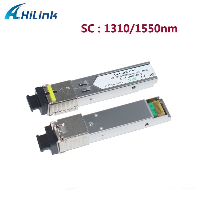 Hilink 1.25G SFP BIDI 40KM 1310/1490(1550nm) LC/SC Connector Fiber Optic Module