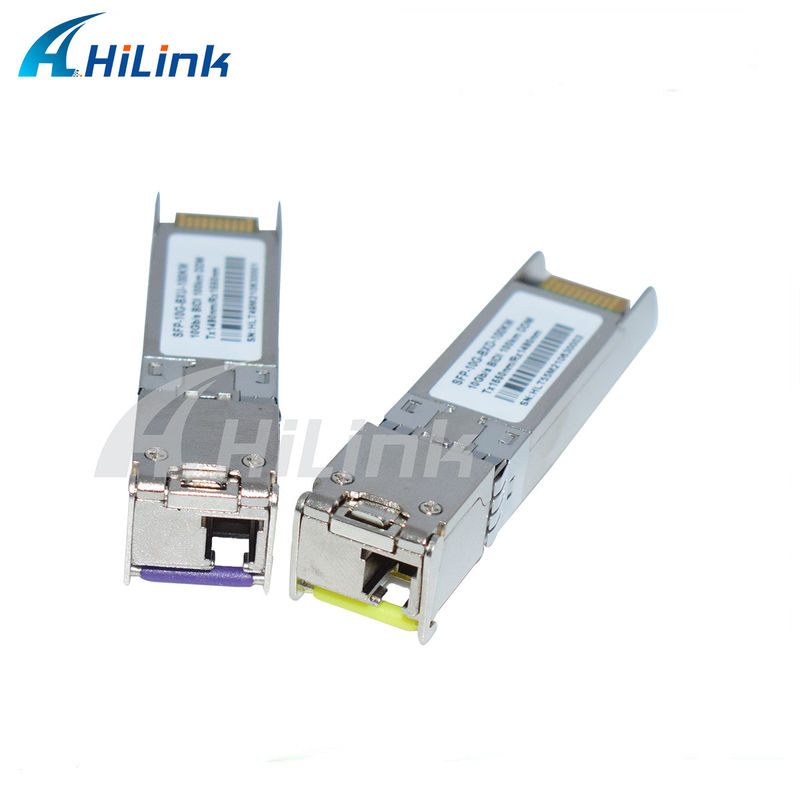 10G SFP BIDI Transceiver Module 3- 100KM Reach 1490/1550NM EML APD for Speed Long Distance Networking