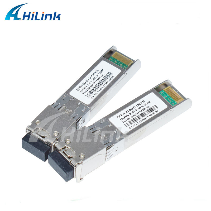 10G SFP BIDI Transceiver Module 3- 100KM Reach 1490/1550NM EML APD for Speed Long Distance Networking