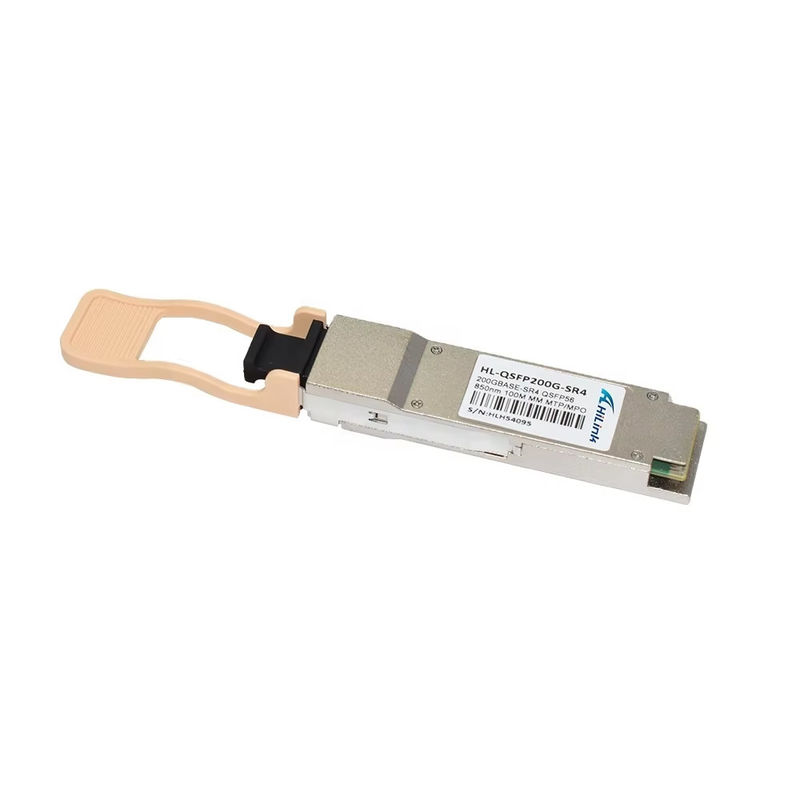 New Trendy 200G Base QSFP56 SR4 850NM 100M Reach MultiMode MPO Connector Fiber Optic Module