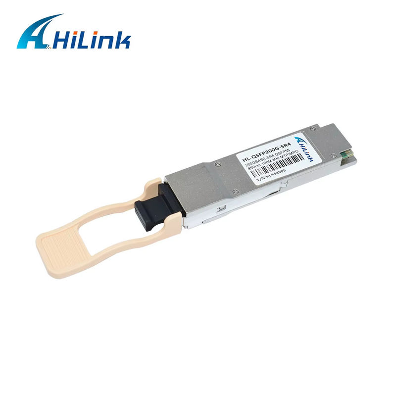 New Trendy 200G Base QSFP56 SR4 850NM 100M Reach MultiMode MPO Connector Fiber Optic Module