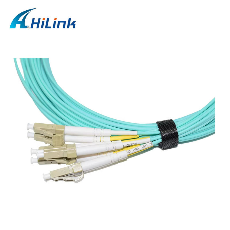 40G QSFP+ To 8xLC AOC 3M Breakout Active Optical Cable For Very Short Distances