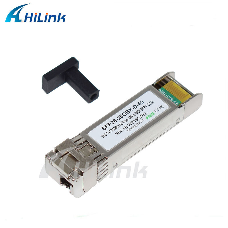 25Gb/s 40Km SFP28 BIDI Transceivers LC single connector Hot pluggable Fully RoHS Compliant