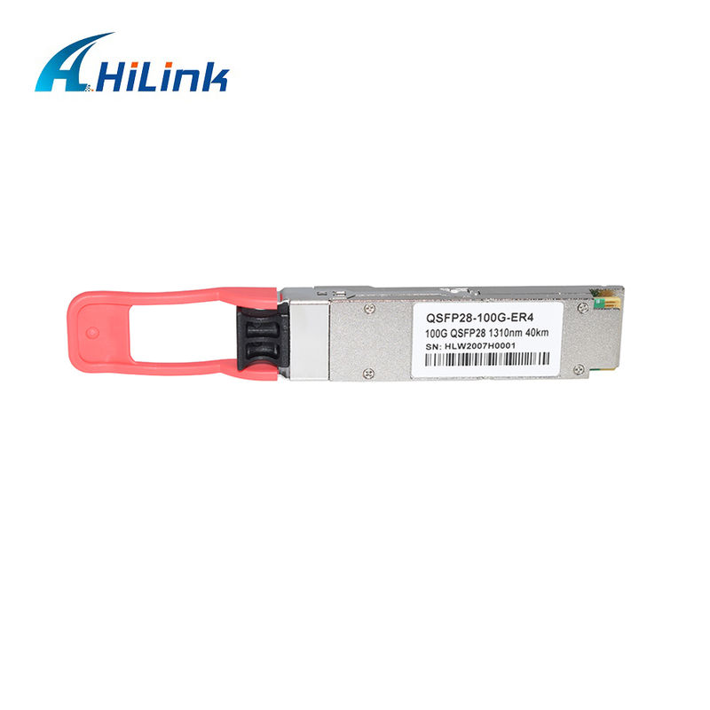 100Gb/s QSFP28 ER4 Optical Transceiver Module 40KM Hot Pluggable Duplex LC LAN WDM APD SMF RoHS-6 compliant