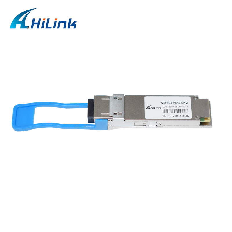 100Gb/s QSFP28 LR4 Optical Transceiver Module 20KM Hot Pluggable Duplex LC Connector Single Mode RoHS Compliant