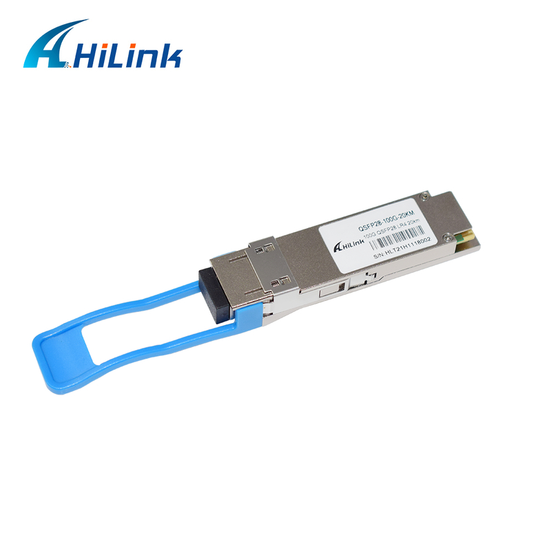 100Gb/s QSFP28 LR4 Optical Transceiver Module 20KM Hot Pluggable Duplex LC Connector Single Mode RoHS Compliant