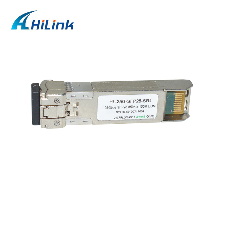 25G SFP28 SR MMF Fiber Optic Module 850nm 100m GBIC Optical Transceiver Industrial Temperature