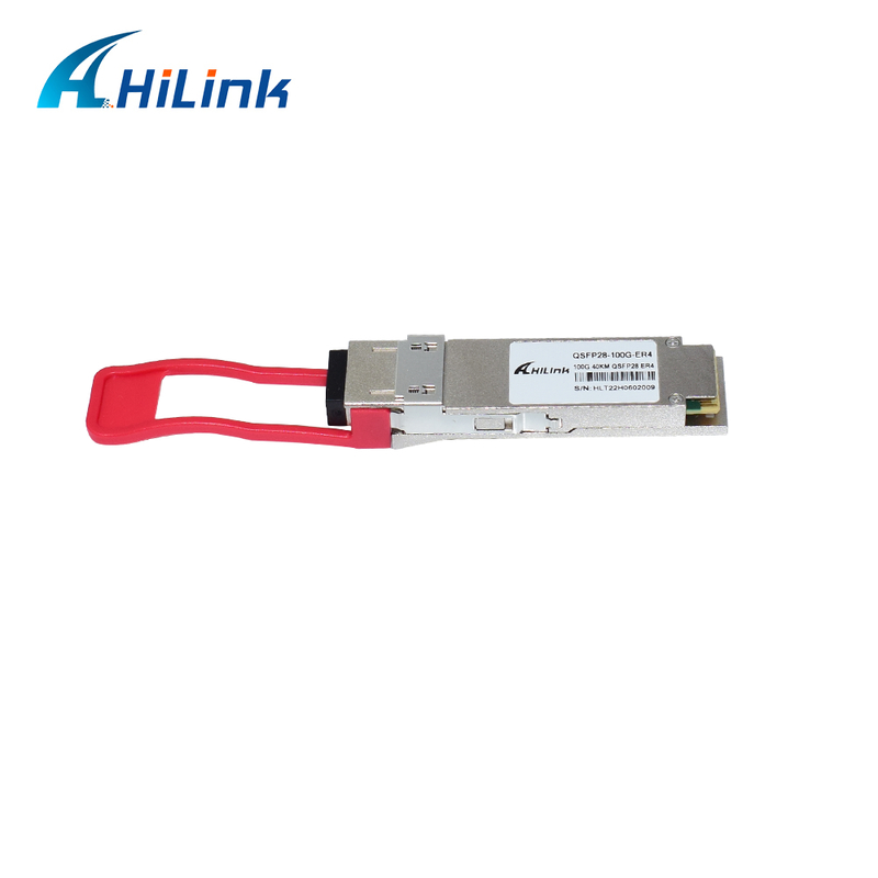 QSFP28 100G Optical Transceiver Module with 40km Reach, Low Power Consumption (<4.5W), and RoHS 6/6 Compliance for Data Centers
