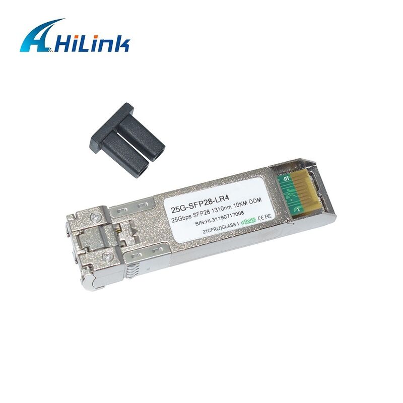 Hilink 25G SFP28 Optical Module with 3.3V Power Supply for 25GBASE-LR Ethernet in Commercial Temperature Range