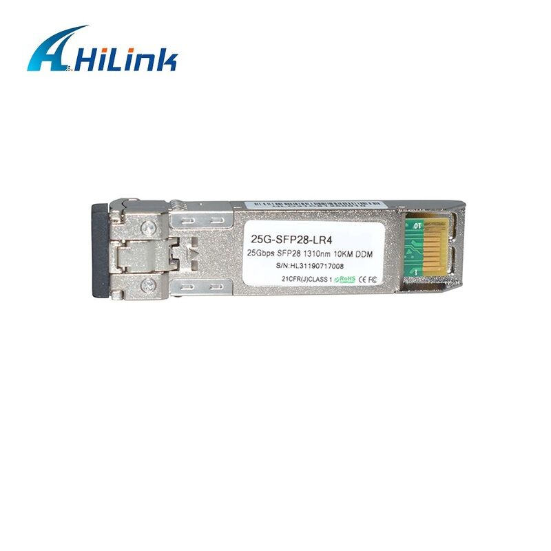 Hilink 25G SFP28 Optical Module with 3.3V Power Supply for 25GBASE-LR Ethernet in Commercial Temperature Range