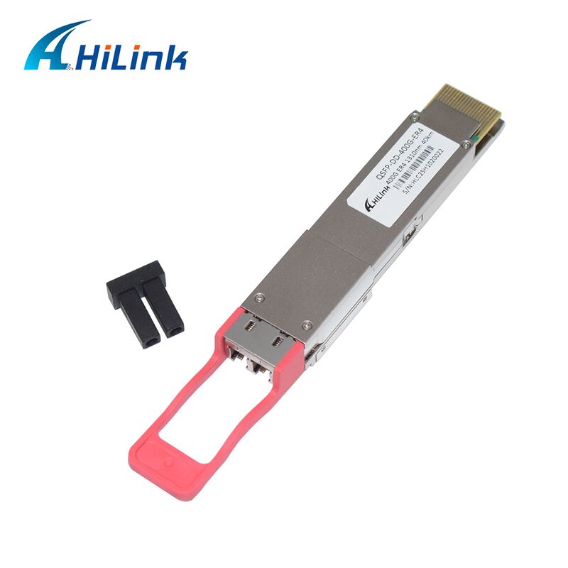 Hilink 400G QSFP-DD ER4 Optical Transceiver Module with 40km Transmission and OMA Sensitivity <-14dBm RoHS Compliant