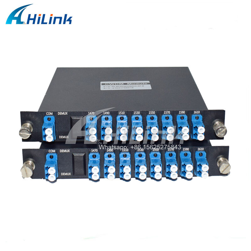 8 CWDM Channels 1470-1610nm  Mux Demux with Monitor and Expansion Port Dual Fiber LC/UPC
