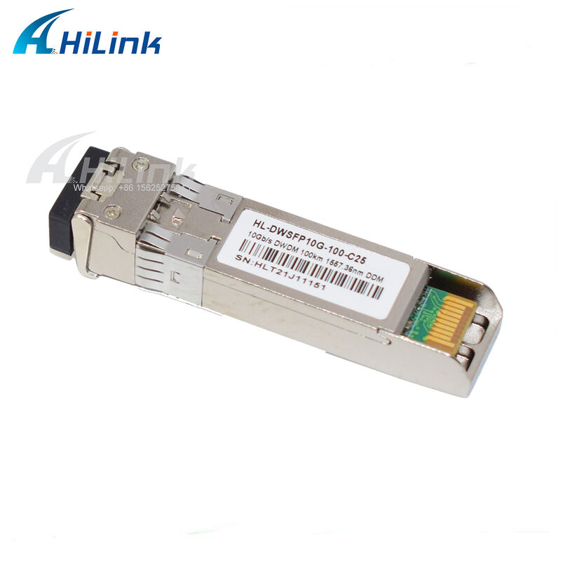 10G SFP+ DWDM Transceiver 80km 100km CH17~61 120km CH20~55 100GHz Industrial Commercial Temperature