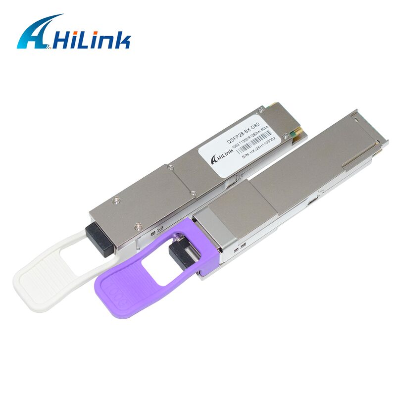 Hilink QSFP28-BX-U80/D80 100Gb/s BIDI Optical Transceiver Module with 80km Reach for 100G Ethernet
