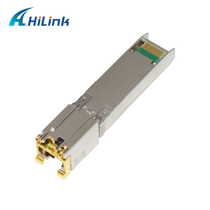 Hilink 10G Data Rate SFP+ Transceiver with 30M/80M Distance and RoHS Compliant 10GBASE-T Copper Module