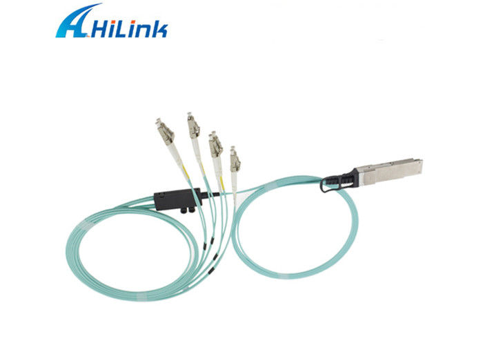 1-10m Length Active Optical Cable 40G AOC QSFP+ To 8 LC QSFP-8LC-AOC CE Approval