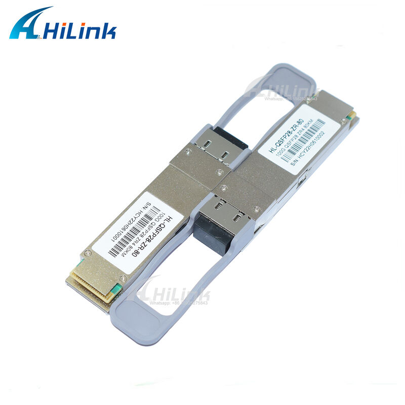 100Gb/s QSFP28 Transceiver with 80km Reach Hot Pluggable Duplex LC Connector LAN WDM EML TOSA