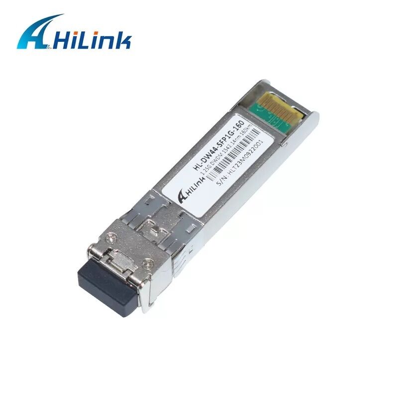 Hilink Compatible 1.25G DWDM SFP Optical Transceiver with Duplex LC Connector for 40km/80km/120km/160km Distance