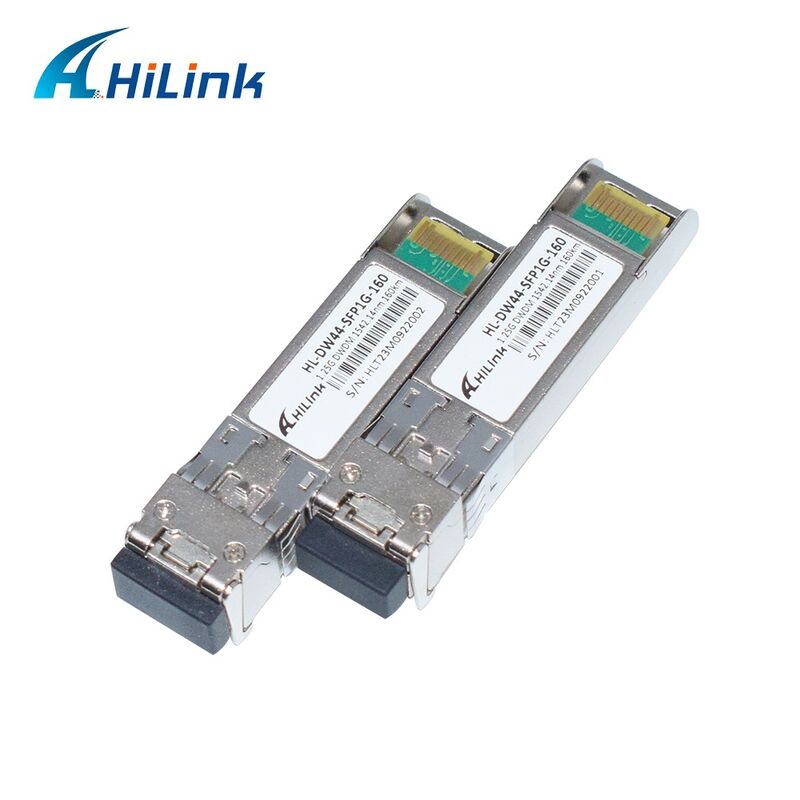 Hilink Compatible 1.25G DWDM SFP Optical Transceiver with Duplex LC Connector for 40km/80km/120km/160km Distance