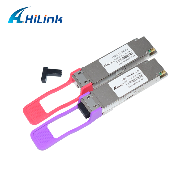 QSFP28 100G BIDI 10KM Optical Transceiver SMF Simplex LC Connector DDM 1271/1331