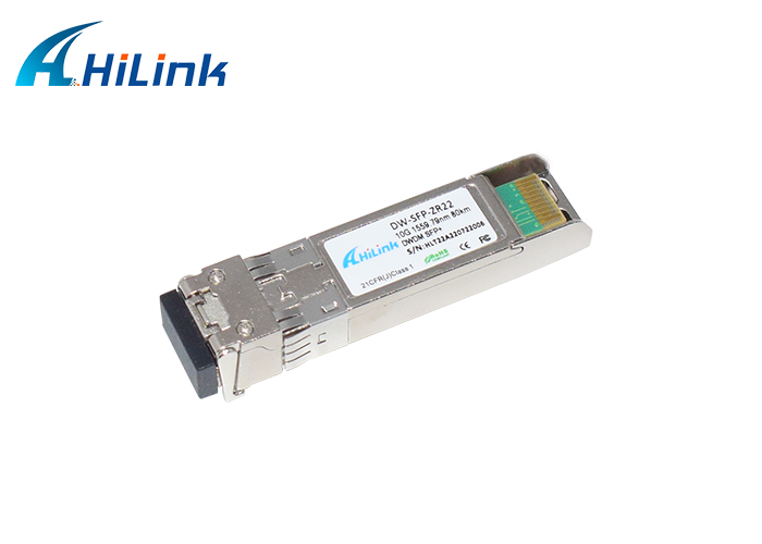 10G DWDM SFP+ Optical Transceiver Module with 80km Distance C17-61 Wavelength and DDM/DOM Support