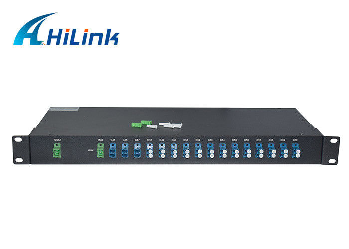 16 Channels DWDM Mux Demux Module , 100GHz 1 In 16 Out C Band rack mounted modules