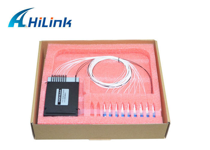16 Channels DWDM Mux Demux Module , 100GHz 1 In 16 Out C Band rack mounted modules