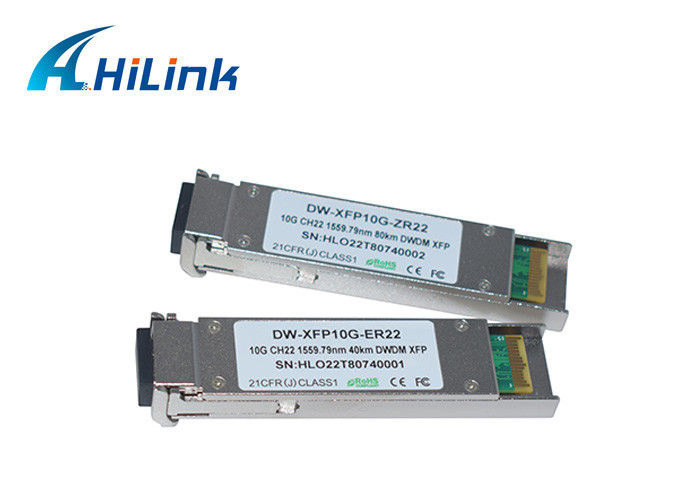 Compatible Cisco 10G XFP Transceiver , XFP 10G ZR 1550nm 80km  tunable With LC Connector